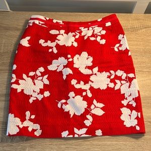 Red White Rose Skirt